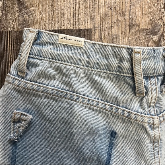 Lovers + Friends Distressed High Rise Ryan Shorts - Picture 6 of 7